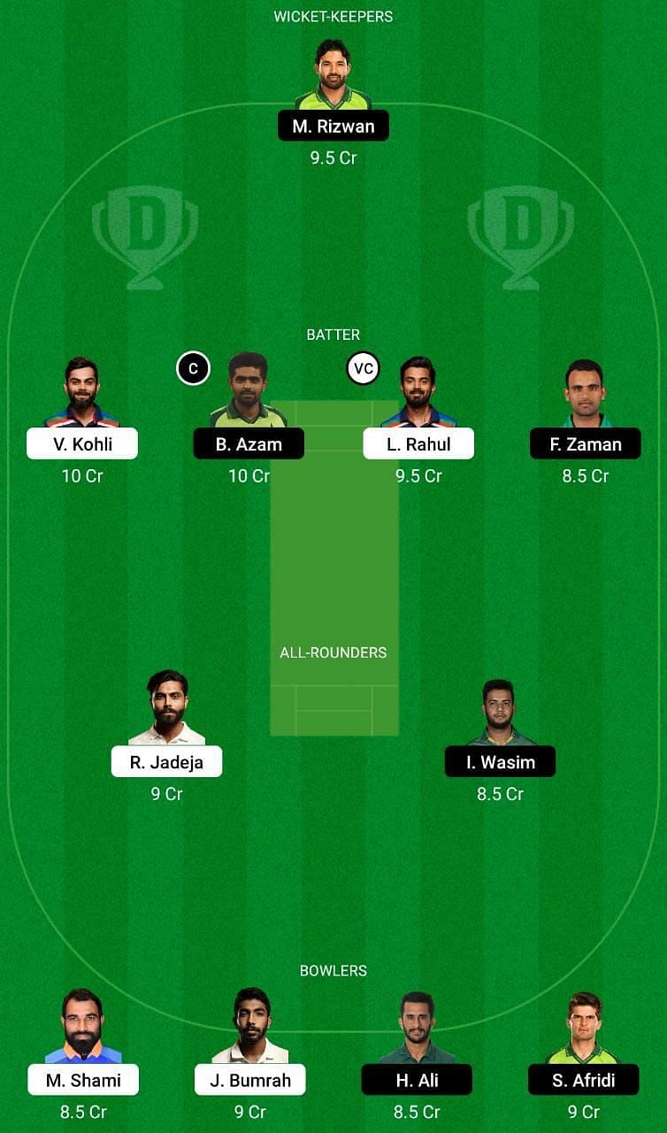 IND vs PAK Dream11 Fantasy Tip #1