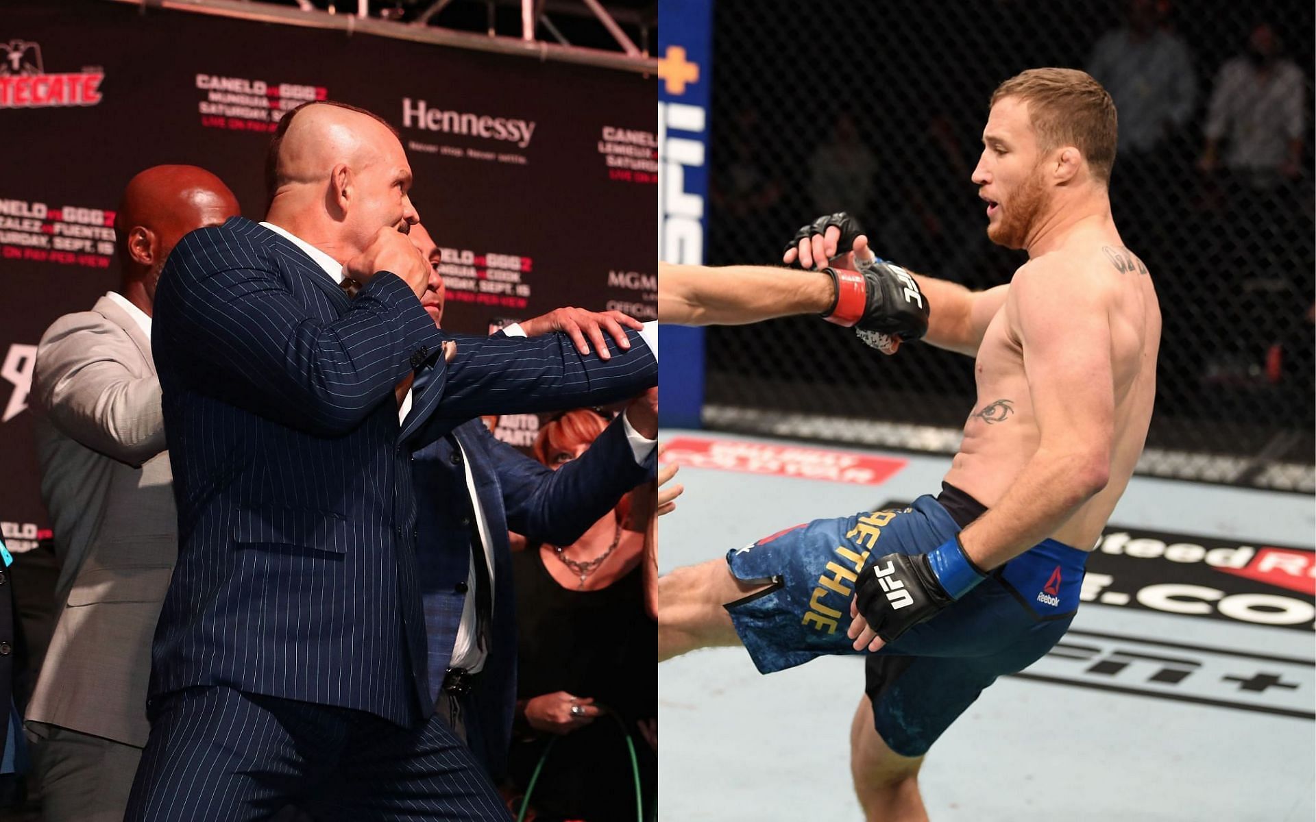 Chael Sonnen has spoken about the wrestling prowess of both Chuck Liddell and Justin Gaethje