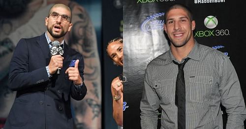 MMA Journalist Ariel Helwani (left) and former mixed martial artist Brendan Schaub (right)