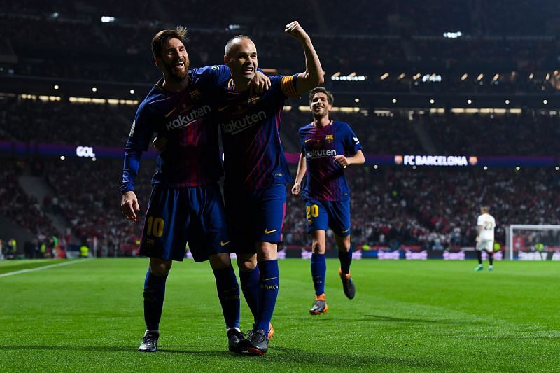Andres Iniesta (right) and Lionel Messi shared great camarederie.