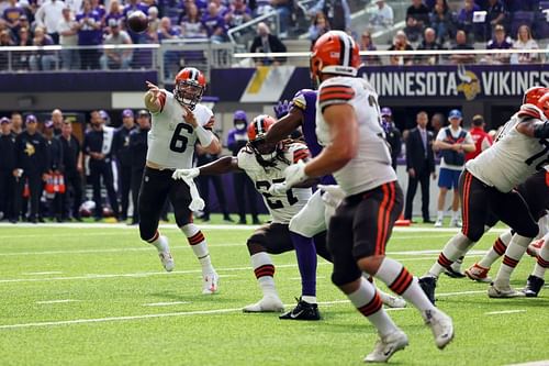 Cleveland Browns QB Baker Mayfield v Minnesota Vikings