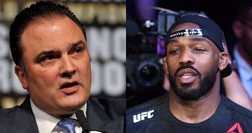 Richard Schaefer (L) and Jon Jones (R) via Twitter @Madnessmma