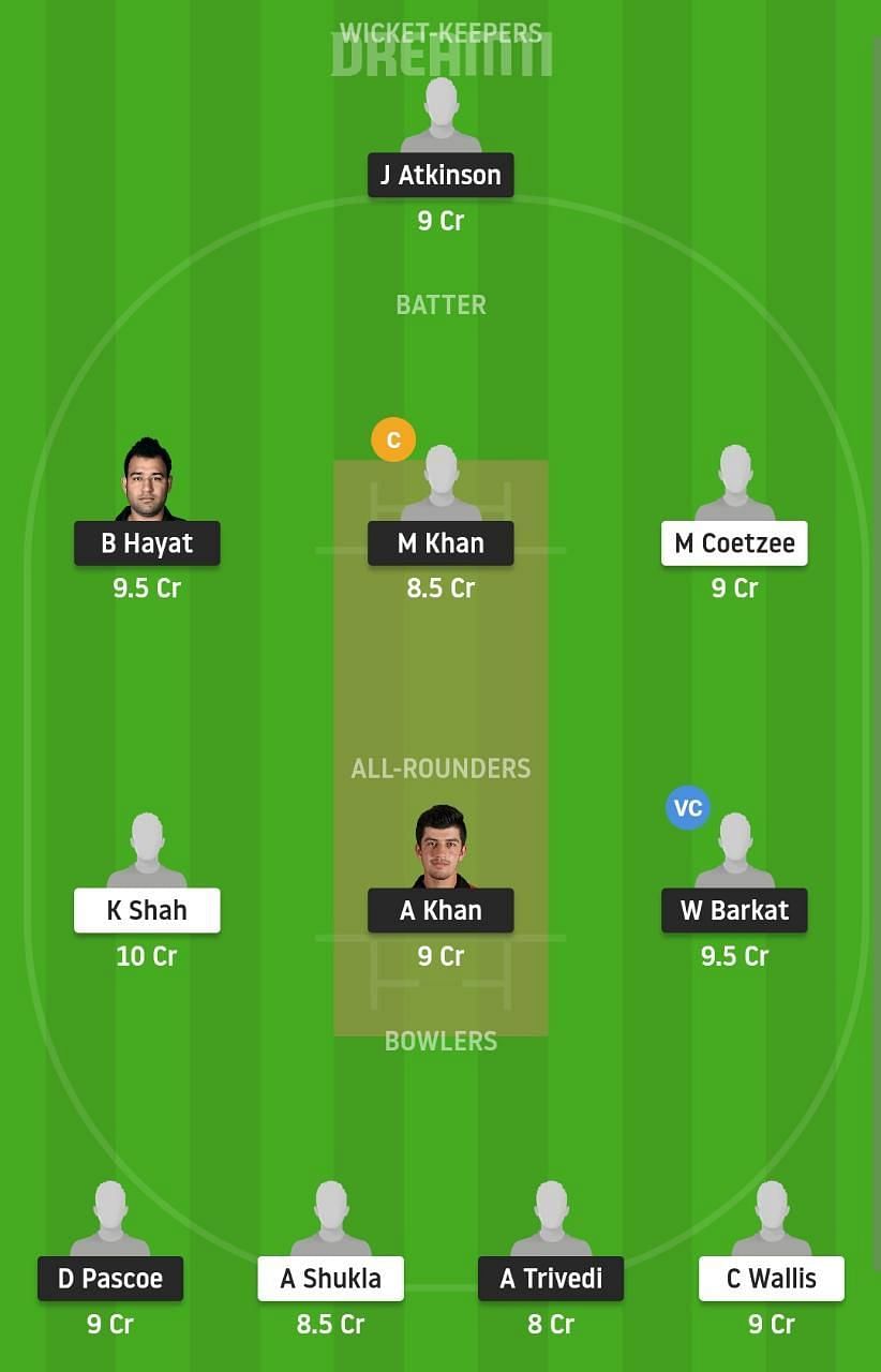 KCC vs HKCC Dream11 Fantasy Suggestion #1