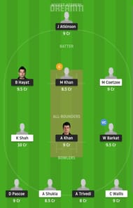 KCC vs HKCC Dream11 Fantasy Suggestion #1