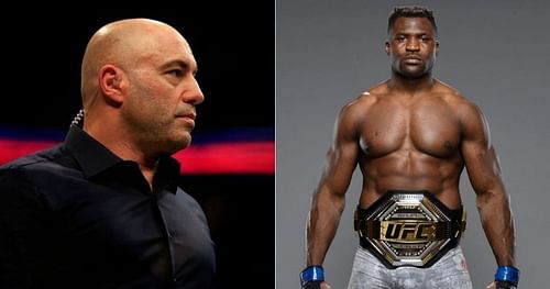 Joe Rogan (left) and Francis Ngannou (right) [Image credits: @francisngannou on Instagram]