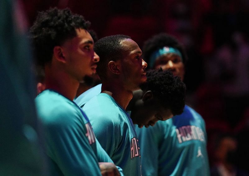 Charlotte Hornets ahead of their game against the Miami Heat