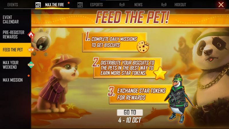 Players can get Mr Waggor&#039;s pet skin through this event (Image via Free Fire)