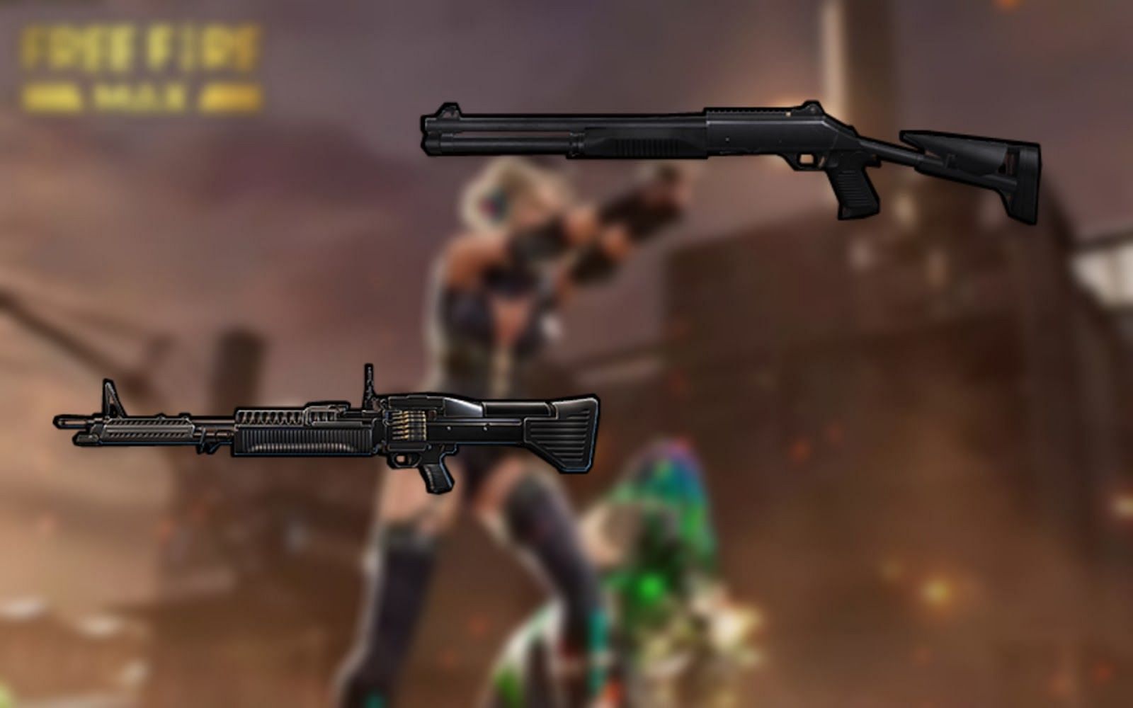 M1014 and M60 (Image via Free Fire MAX)