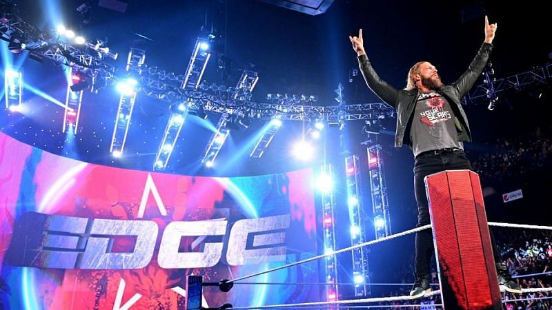 WWE Superstar Edge on his last night on SmackDown
