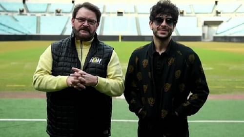 AEW Commentator Tony Schiavone and AEW CEO Tony Khan