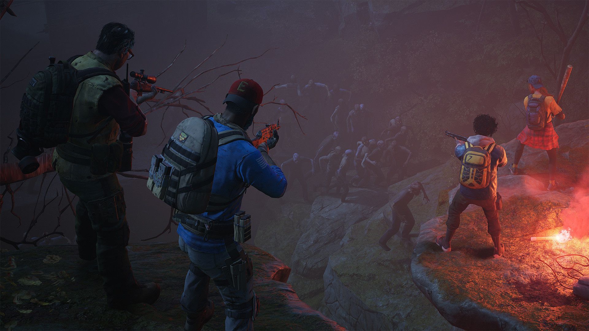 Cleaners defending against zombies (Image via Turtle Rock Studios)