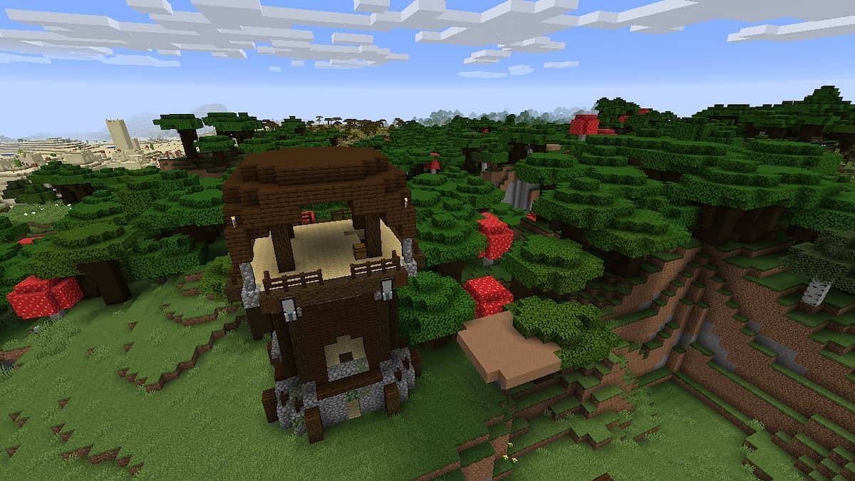 The Pillager Outpost seed (Image via Minecraft)