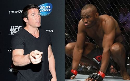 Chael Sonnen (left) and Kamaru Usman (right)