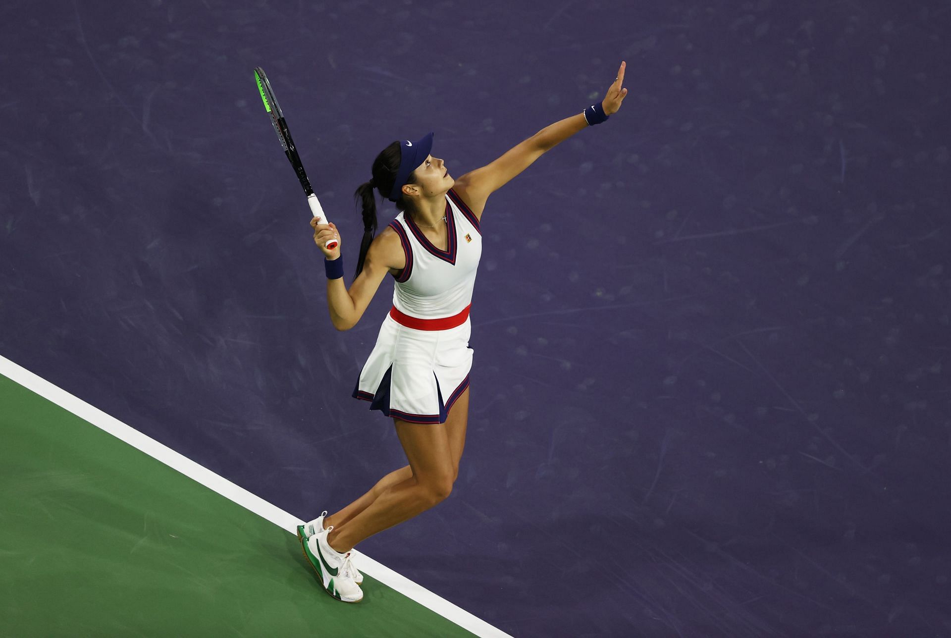 Emma Raducanu at the BNP Paribas Open.