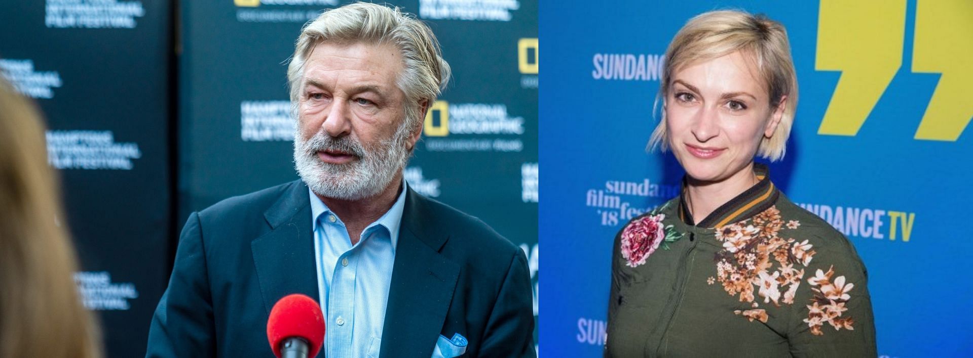 Alec Baldwin and Halyna Hutchins (Image via Mark Sagliocco /Getty Images, and Mat Hayward /Getty Images)