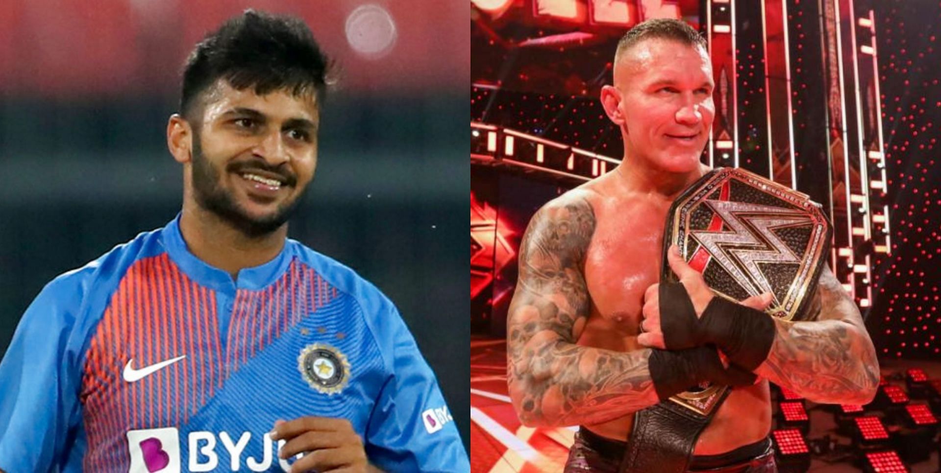 भारतीय गेंदबाज शार्दुल ठाकुर और WWE दिग्गज रैंडी ऑर्टन