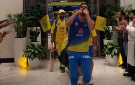 [Watch] CSK team receives grand welcome at hotel after reaching IPL 2021 final