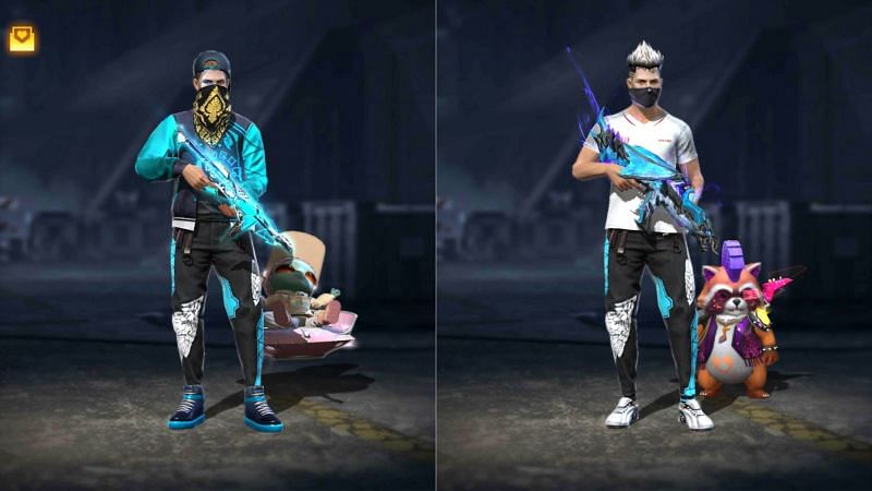 Comparison between SK Sabir Boss and Munna Bhai Gaming (Image via Free Fire)