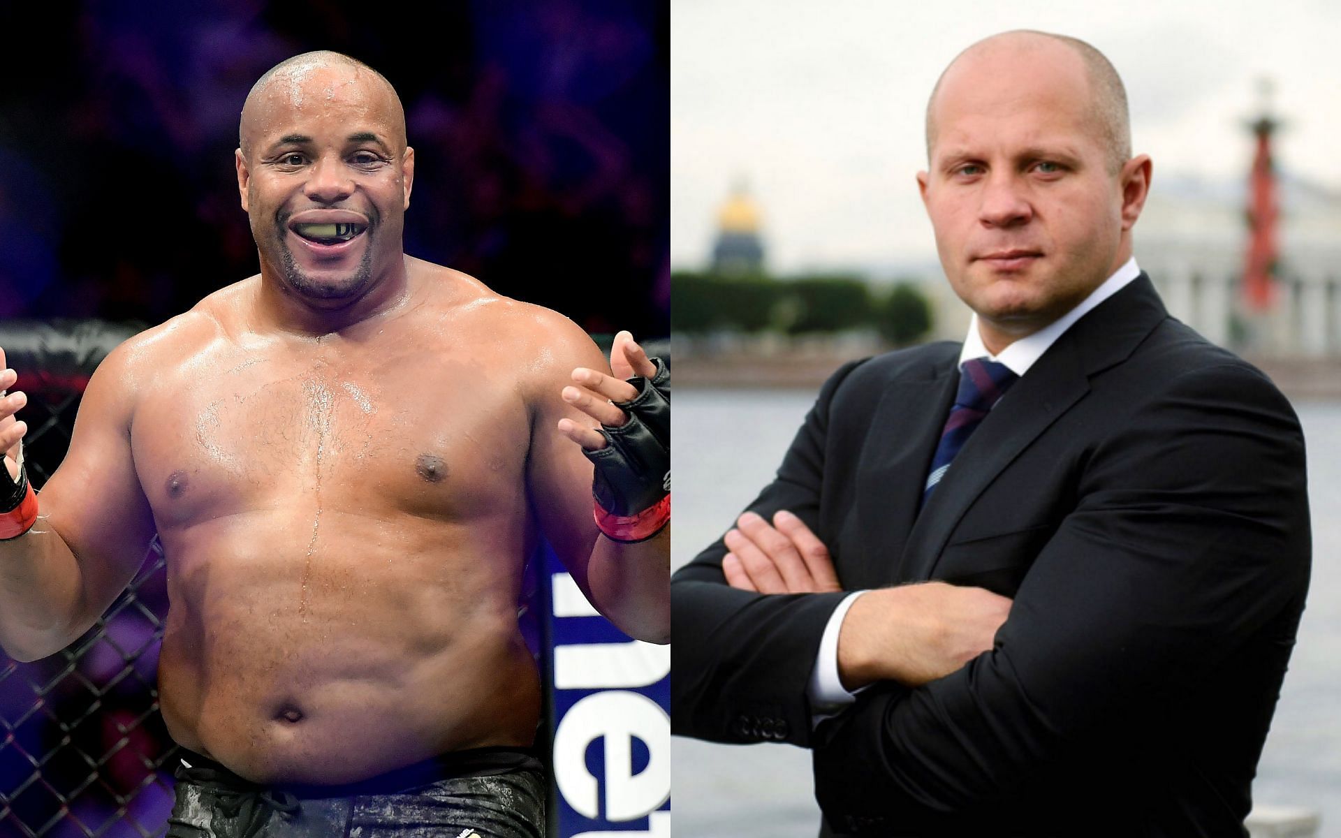 Heavyweight MMA legends Daniel Cormier (left) and Fedor Emelianenko (right; Image Credit: @fedoremelianenkoofficial on Instagram)