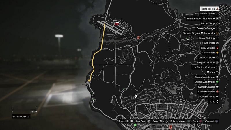 gta 5 air force base map