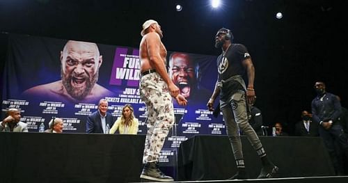 Tyson Fury (left) & Deontay Wilder (right)