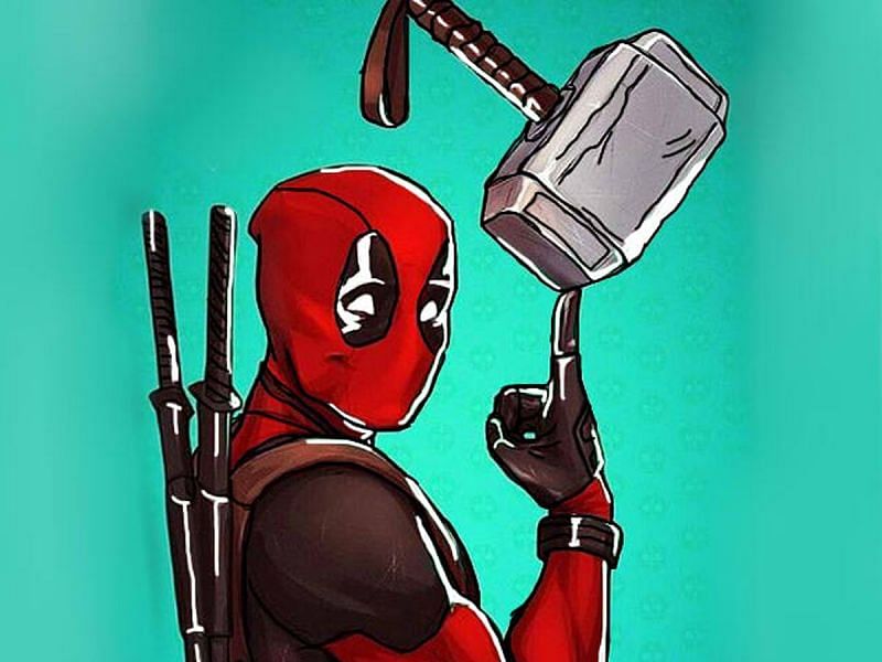 Deadpool lifted the Mjolnir in the comic Deadpool #37 and pretended to be the God of Thunder (Image via Shortpedia Voices)