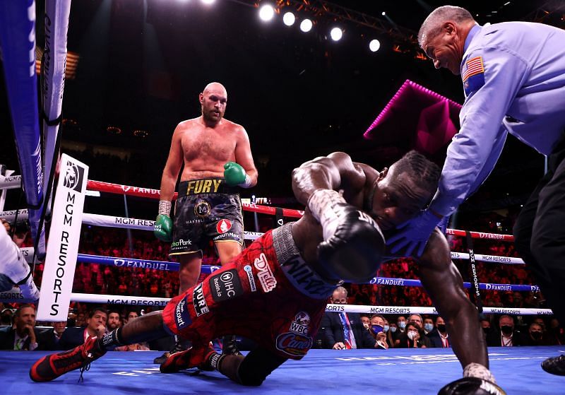 Tyson Fury v Deontay Wilder at the T-Mobile Arena in Las Vegas
