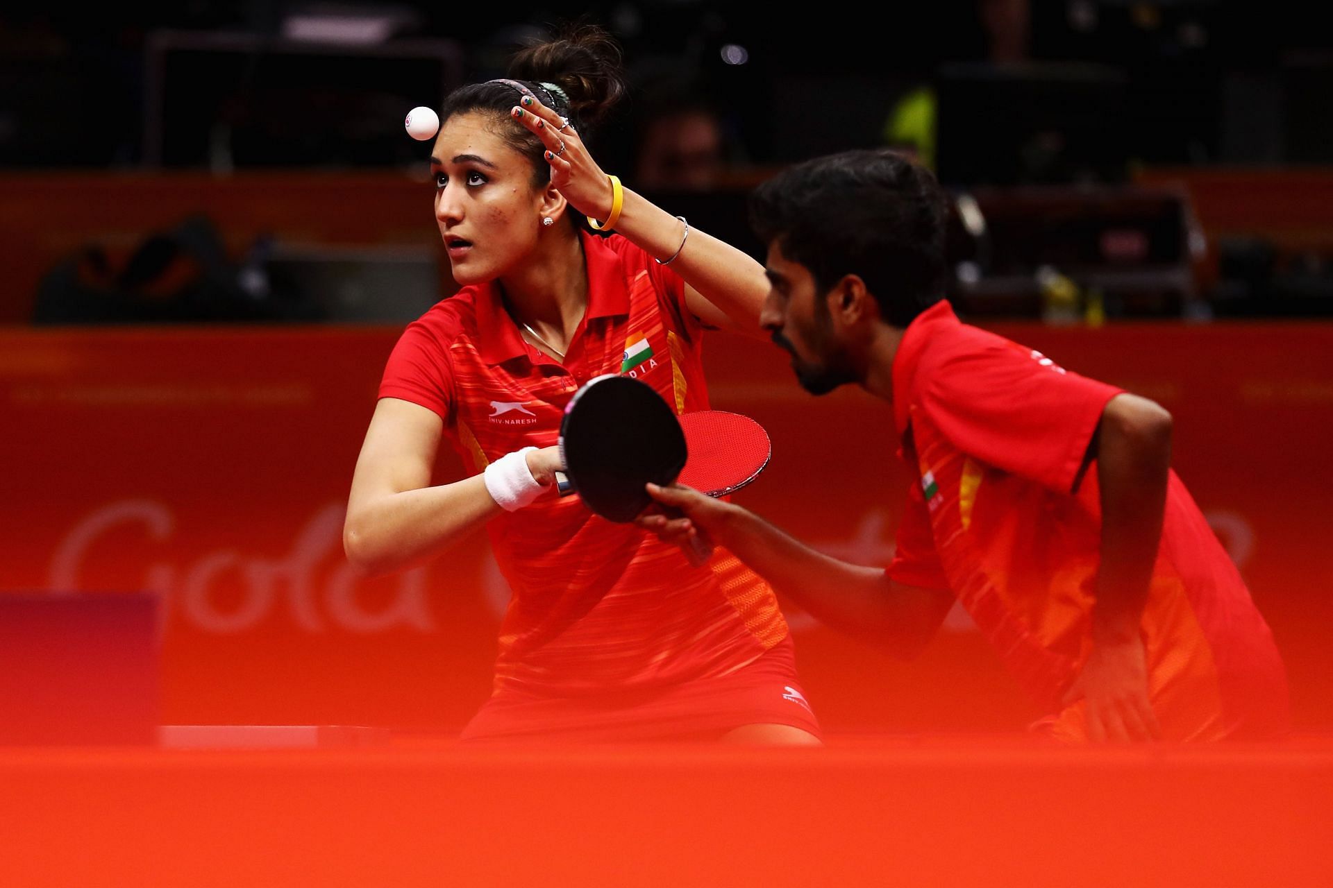 Indian paddlers G Sathiyan and Manika Batra. (PC: Getty Images)
