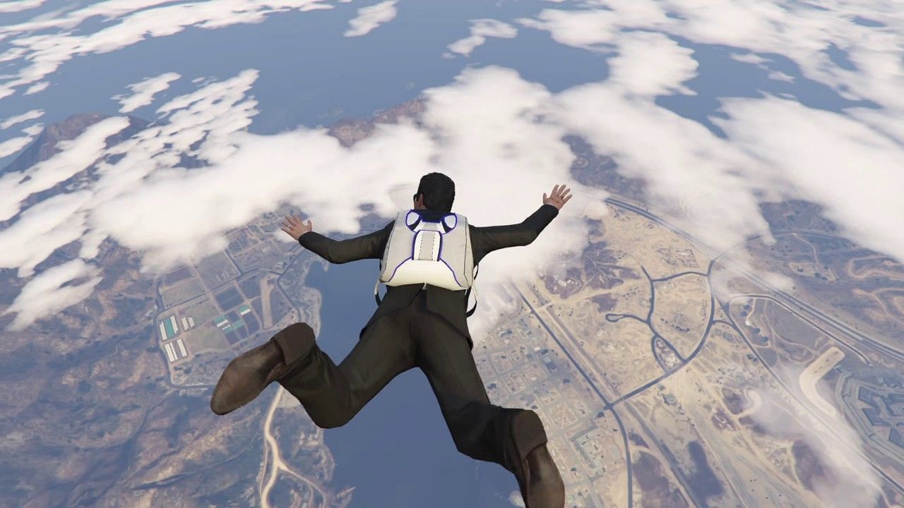 Michael believes he can fly (Image via YouTube/ @Bloodfarmer Gaming)