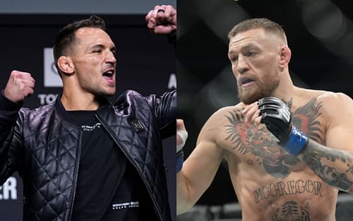 Michael Chandler (left); Conor McGregor (right)