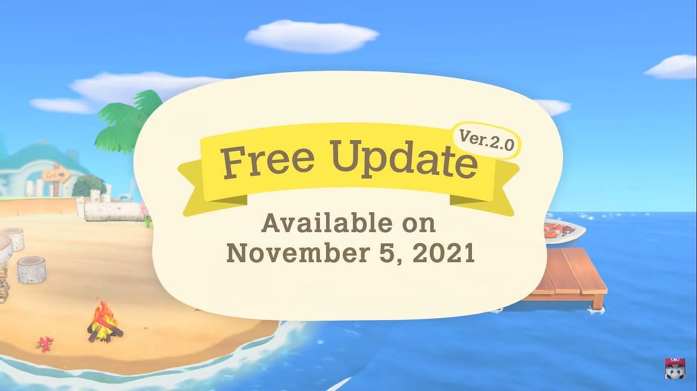 New Animal Crossing update coming out on November 5th (Image via Nintendo)