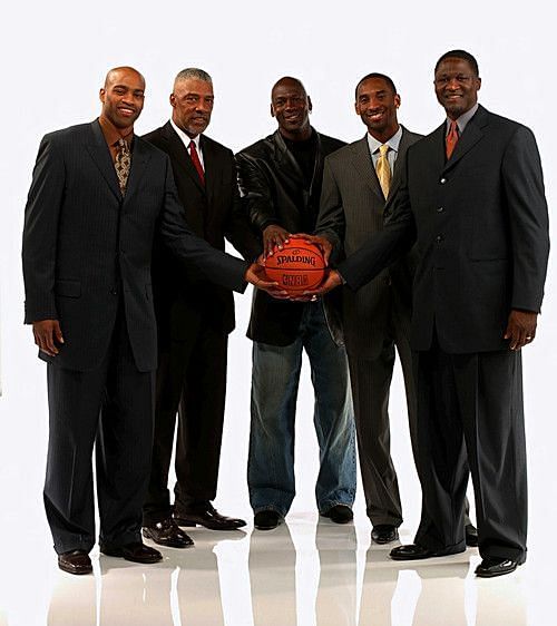Vince Carter, Julius Erving, Michael Jordan, Kobe Bryant and Dominique Wilkins