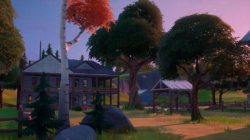 The Orchard in Fortnite Chapter 2 Season 8 map (Image via Fortnite)