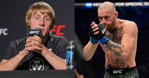 Paddy Pimblett (left); Conor McGregor (right).