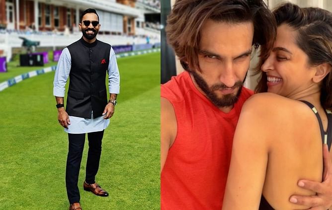 Jersey's gonna be interesting: Dinesh Karthik's hilarious reaction to reports of Ranveer Singh, Deepika Padukone bidding for IPL team