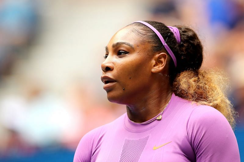 &lt;a href=&#039;https://www.sportskeeda.com/player/serena-williams&#039; target=&#039;_blank&#039; rel=&#039;noopener noreferrer&#039;&gt;Serena Williams&lt;/a&gt; at the 2019 US Open