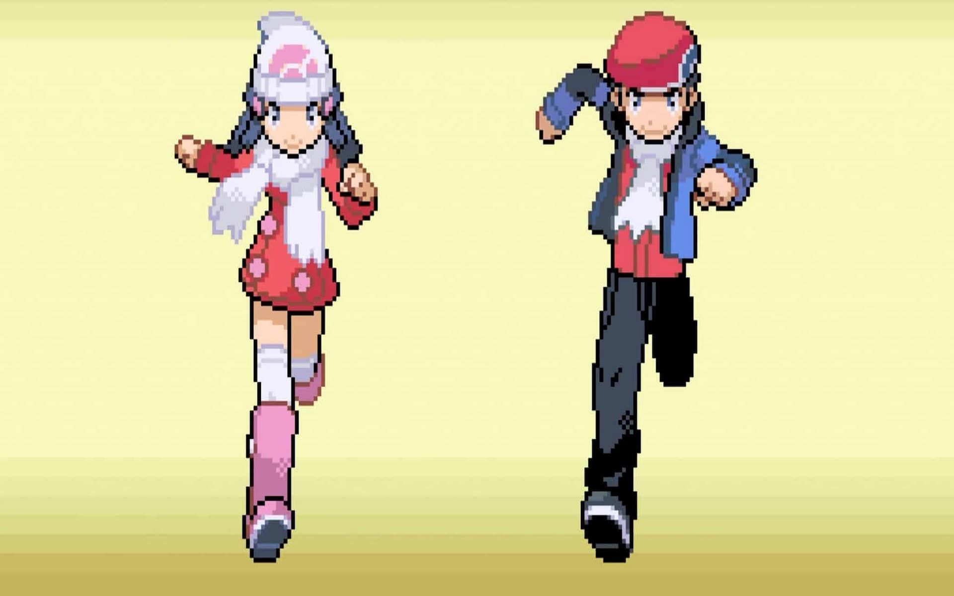 The character choices of Pokemon Platinum (Image via Game Freak)