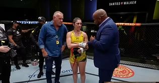 Daniel Cormier receives flak from fans for not giving Bethe Correia enough time on the mic after retirement fight; DC responds