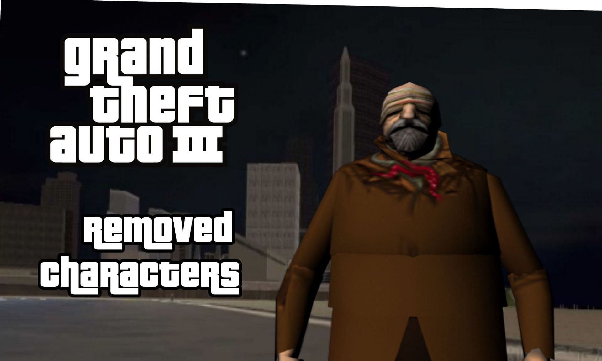 GTA 3 had removed several characters before the game was out (Image via Sportskeeda)