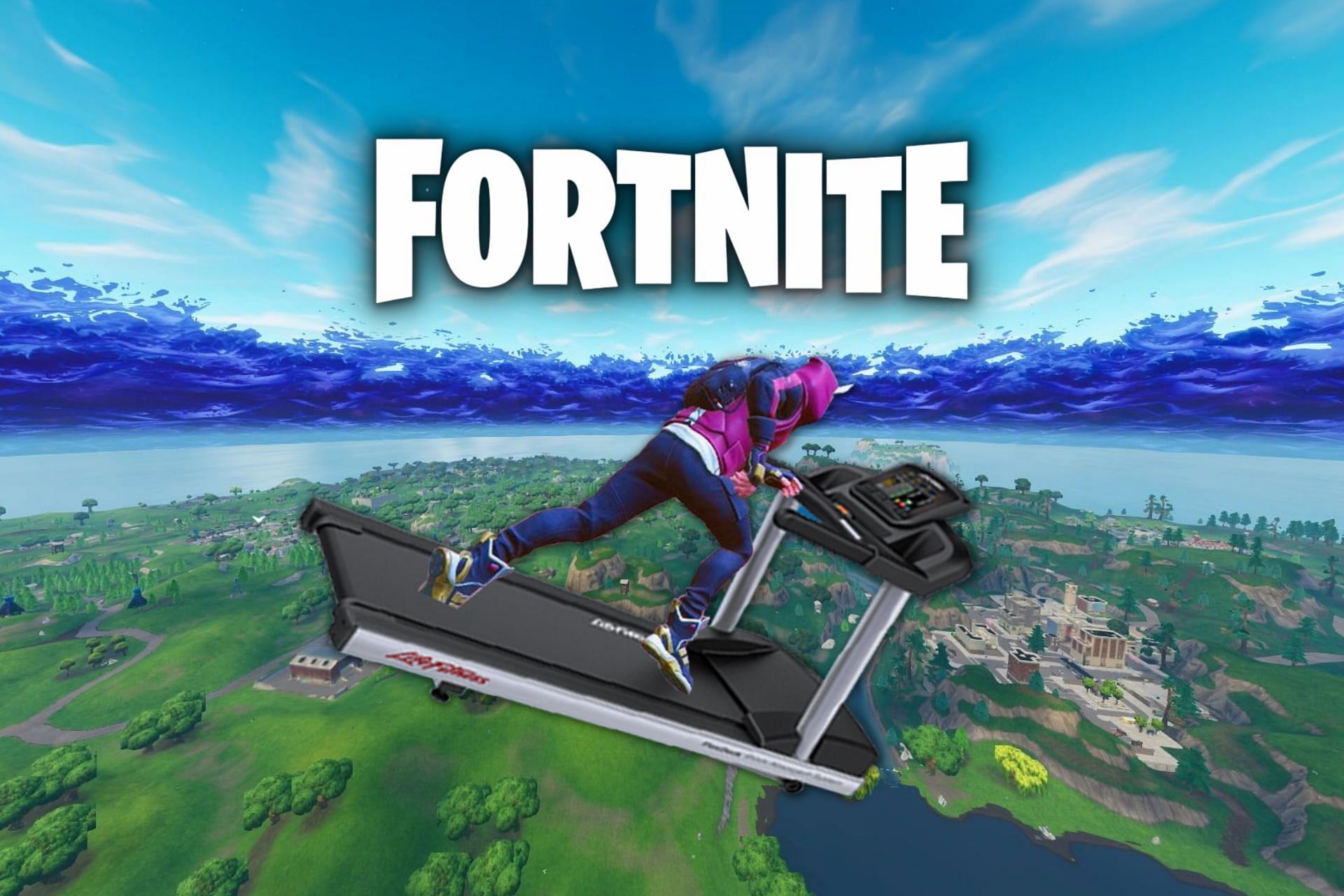 Treadmill glider concept by a Fortnite player (Image via Sportskeeda)