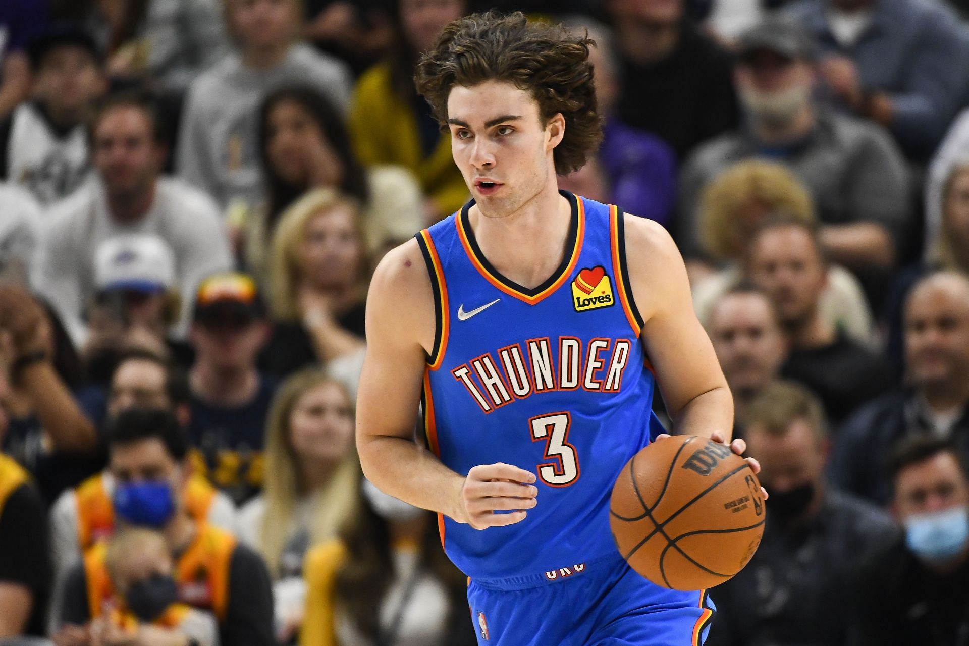 Josh Giddey&#039;s heady play has been a reason for celebration for the rebuilding Oklahoma City Thunder in the NBA