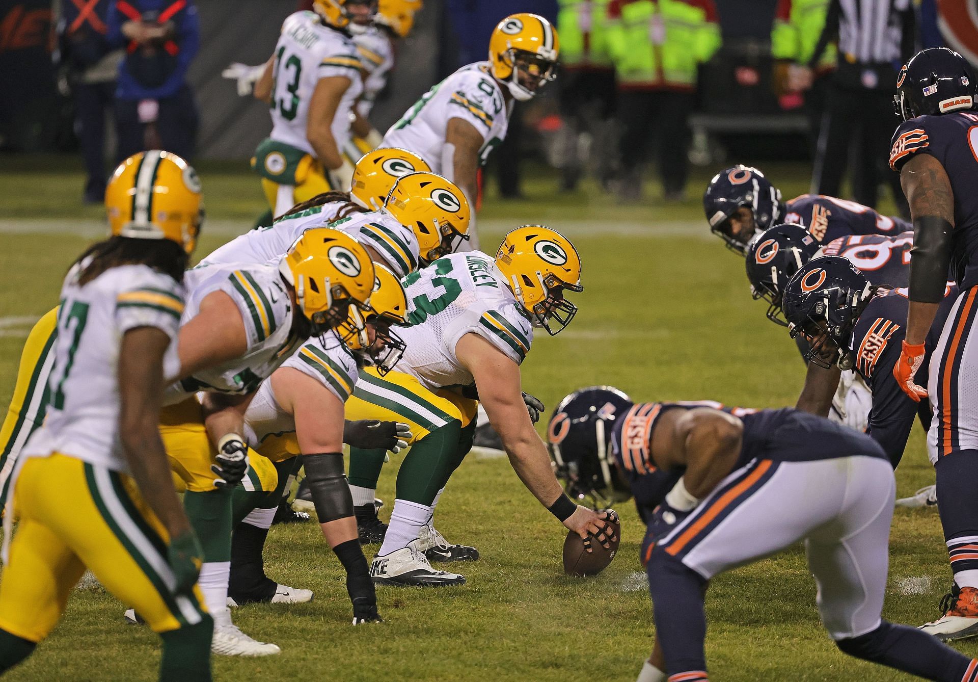 Green Bay Packers vs Chicago Bears in January 2021