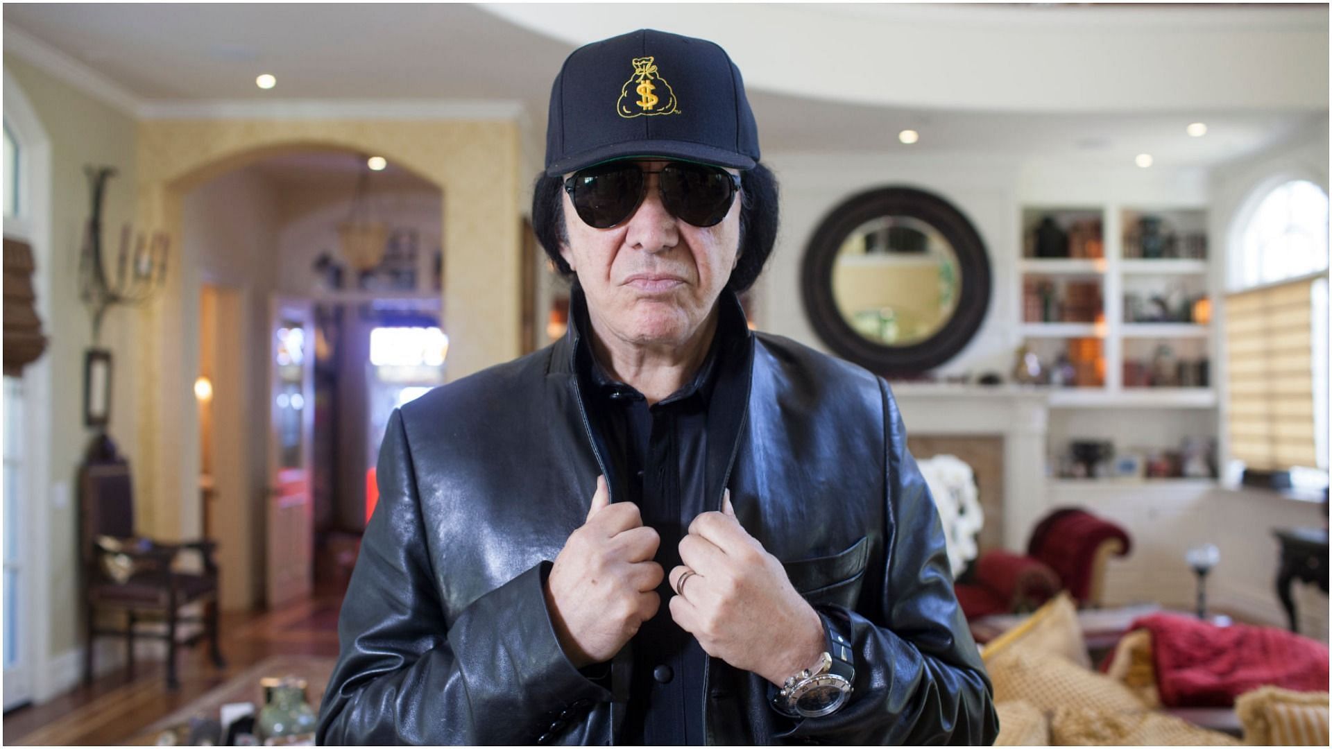 Gene Simmons is photographed for Bilanz Magazine on October 16, 2019, at home in Los Angeles, California. (Image via Getty Images)