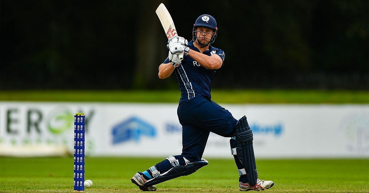 George Munsey in action for Scotland (Image Courtesy: Cricket Scotland)