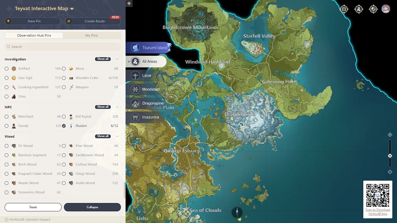 Teyvat Interactive Map  Genshin Impact Version 4.2