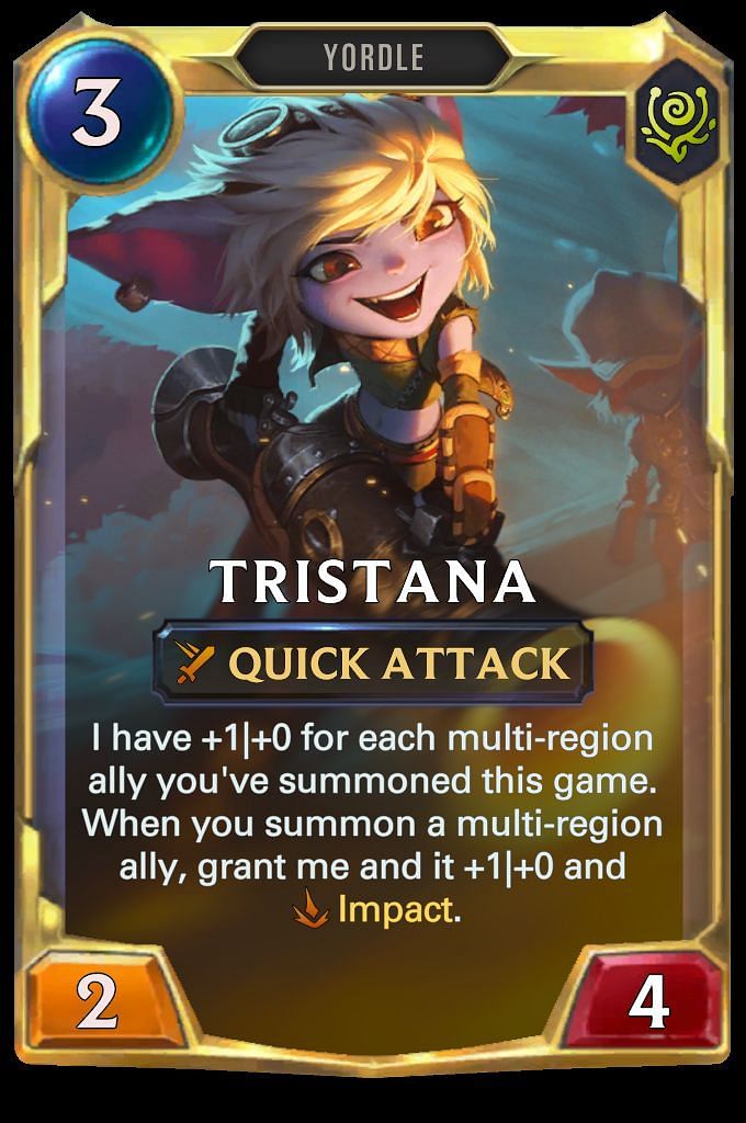 Tristana at Lv 2 will grant impact to her allies. (Images via Riot Games)