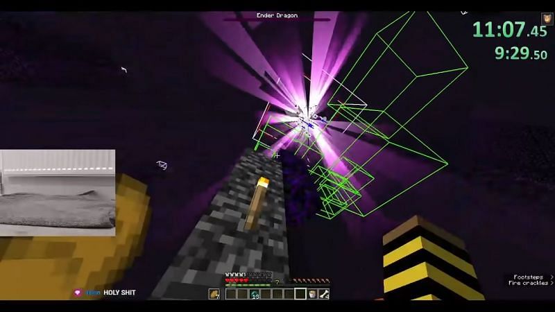 Minecraft speedrun world record (Image via YouTube/Brentilda)