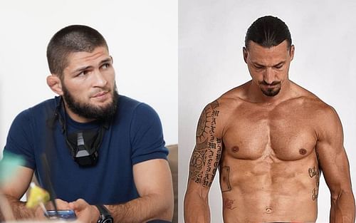 Khabib Nurmagomedov (left), Zlatan Ibrahimovic (right) [Image courtesy: @khabib_nurmagomedov and @iamzlatanibrahimovic]