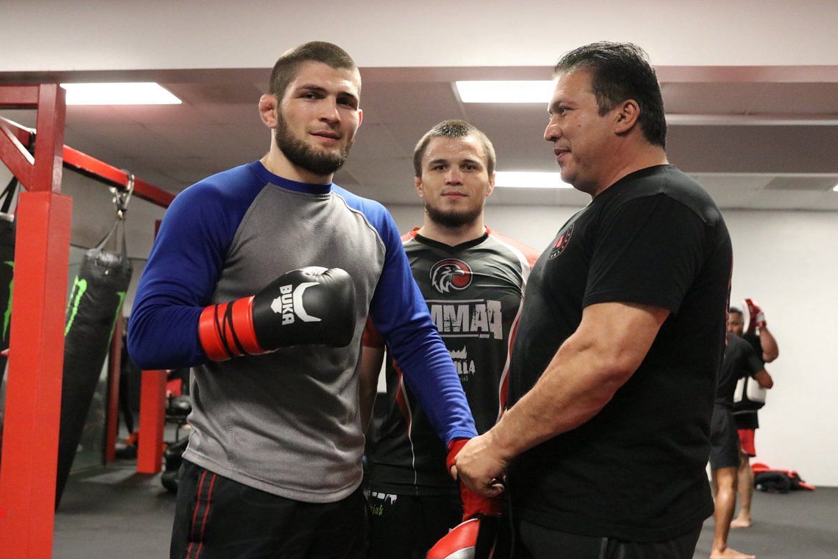 Khabib Nurmagomedov with Javier Mendez | Image via MMA India