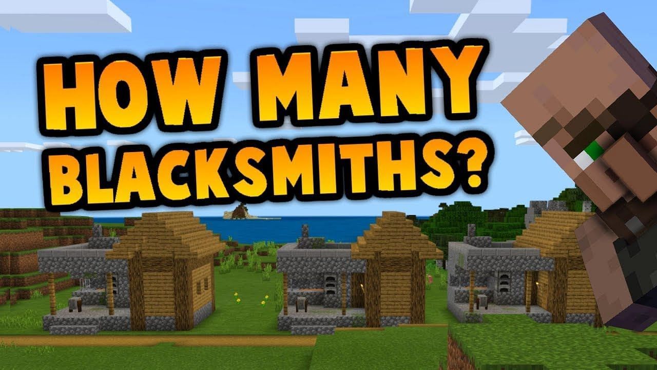 This village has 4 blacksmiths, and can be profitable (Image via ibxtoycat on YouTube)